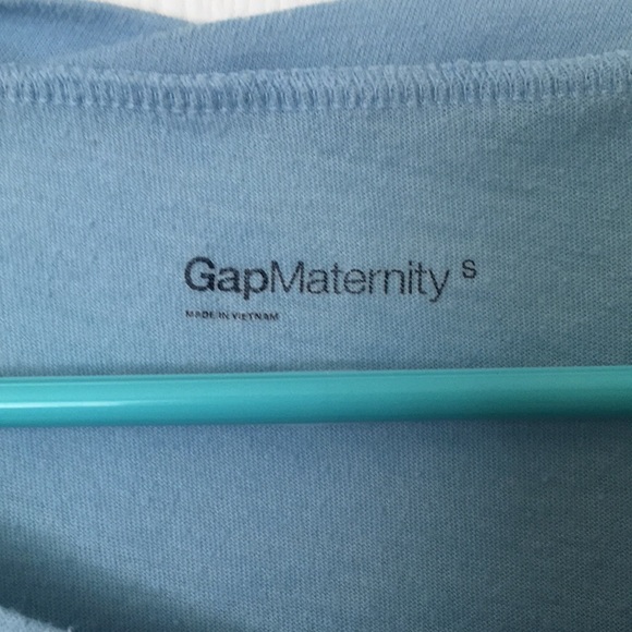 Blue Short-sleeved Tee by Gap Maternity - Picture 4 of 9